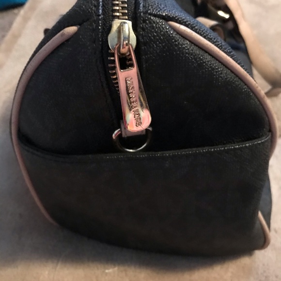 Black Michael Kors Grayson Large Logo Satchel Bag - Picture 4 of 8